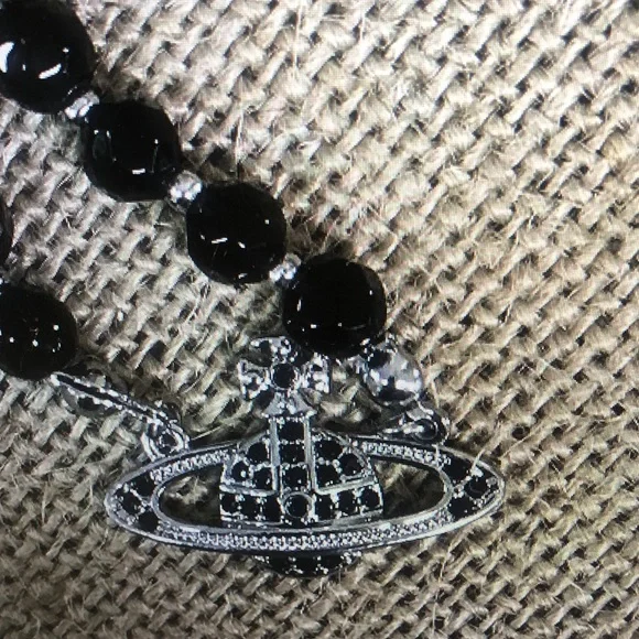 Vivienne Westwood Black Orb Necklace - Picture 4 of 5